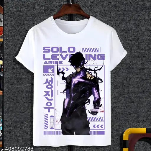 SOLO LEVELING Anime Round Neck T Shirt for men Boys and Girls